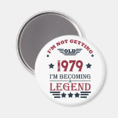 Gepersonaliseerde  verjaardagscadeaus rood magneet (Voorkant / Achterkant)