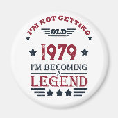 Gepersonaliseerde  verjaardagscadeaus rood magneet (Voorkant)