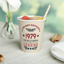 Gepersonaliseerde verjaardagscadeaus rood papieren bekers