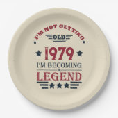 Gepersonaliseerde  verjaardagscadeaus rood papieren bordje (Voorkant)