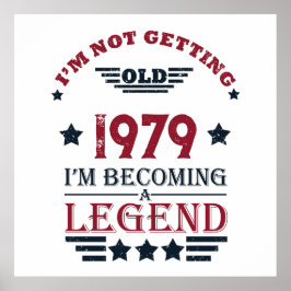 Gepersonaliseerde verjaardagscadeaus rood poster