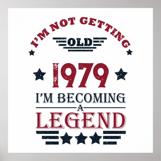 Gepersonaliseerde  verjaardagscadeaus rood poster (Voorkant)