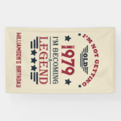 Gepersonaliseerde verjaardagscadeaus rood spandoek (Horizontaal)