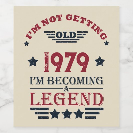 Gepersonaliseerde  verjaardagscadeaus rood wijn etiket