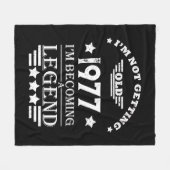 Gepersonaliseerde verjaardagscadeaus wit fleece deken (Voorkant (Horizontaal))