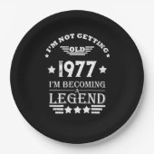 Gepersonaliseerde  verjaardagscadeaus wit papieren bordje (Voorkant)