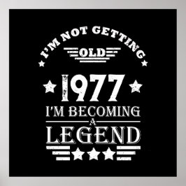 Gepersonaliseerde  verjaardagscadeaus wit poster