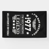 Gepersonaliseerde  verjaardagscadeaus wit spandoek (Horizontaal)