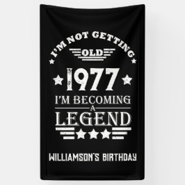 Gepersonaliseerde  verjaardagscadeaus wit spandoek