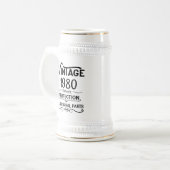 Gepersonaliseerde  verjaardagscadeaus zwart bierpul (Voorkant links)