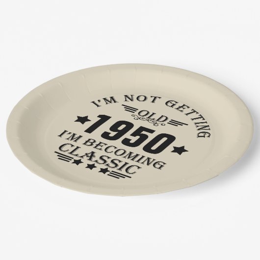 Gepersonaliseerde  verjaardagscadeaus zwart papieren bordje (Gekanteld)