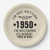 Gepersonaliseerde  verjaardagscadeaus zwart papieren bordje (Voorkant)