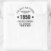 Gepersonaliseerde  verjaardagscadeaus zwart ronde sticker (Tas)