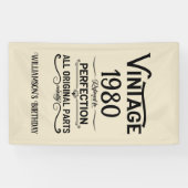 Gepersonaliseerde  verjaardagscadeaus zwart spandoek (Horizontaal)