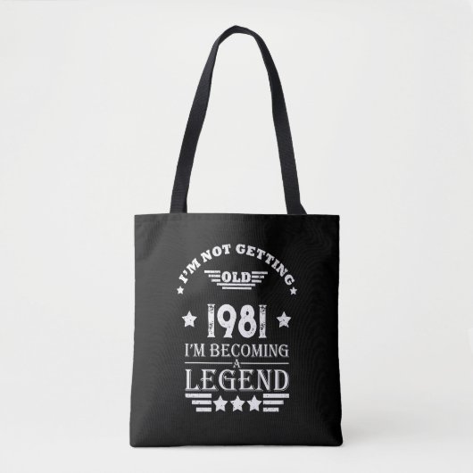 Gepersonaliseerde verjaardagscadeaus zwart wit tote bag (Voorkant)