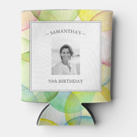 Gepersonaliseerde verjaardagsfeest foto Koelboxxen Blikjeskoeler (Voorkant)