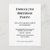 Gepersonaliseerde verjaardagsfeestaankondiging Bri Aankondigingskaart (Voorkant)