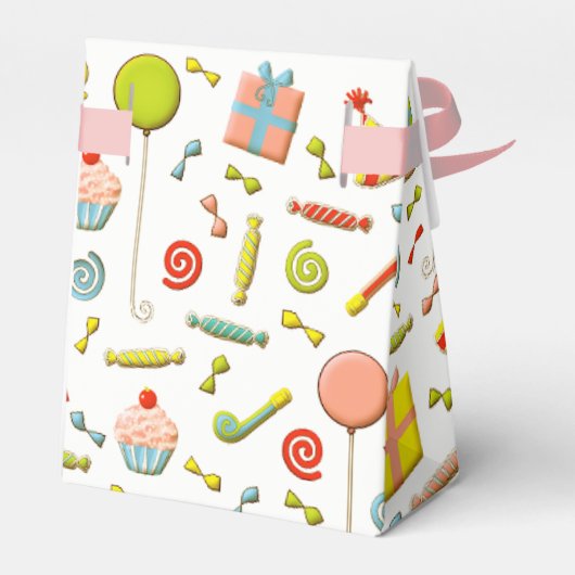 Gepersonaliseerde verjaardagsfeestje gunstbox bedankdoosjes (Achterkant)