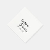 Gepersonaliseerde verjaardagsfeestje servetten (Hoek)