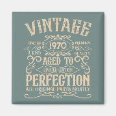 Gepersonaliseerde verjaardagsfeestje whiskey labe magneet (Voorkant)