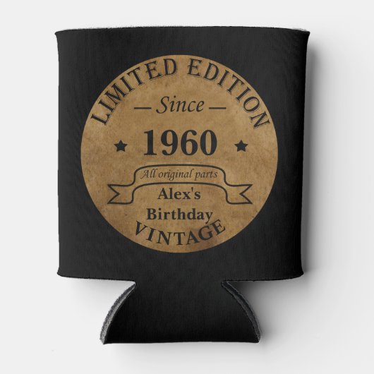 Gepersonaliseerde  verjaardagsgeschenken blikjeskoeler (Voorkant)