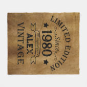 Gepersonaliseerde  verjaardagsgeschenken fleece deken (Voorkant (Horizontaal))