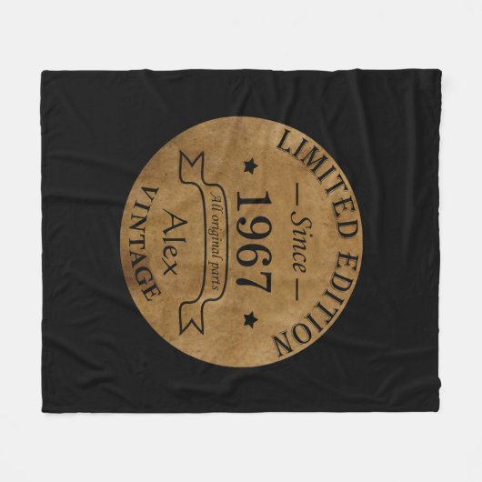 Gepersonaliseerde  verjaardagsgeschenken fleece deken (Voorkant (Horizontaal))