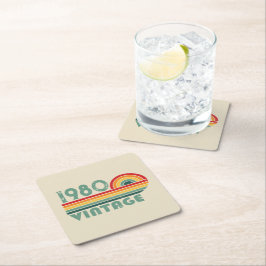 Gepersonaliseerde  verjaardagsgeschenken kartonnen onderzetters