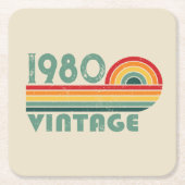 Gepersonaliseerde  verjaardagsgeschenken kartonnen onderzetters (Voorkant)