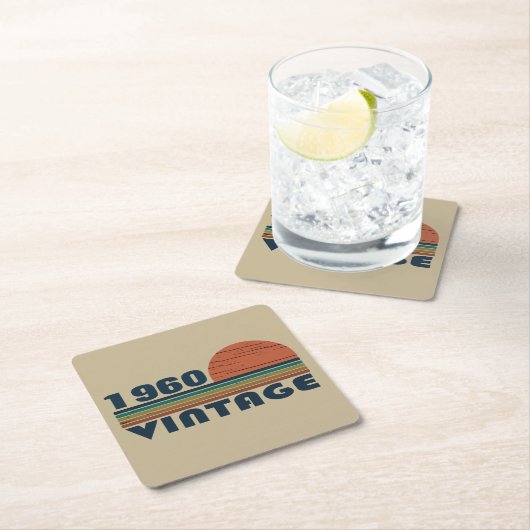 Gepersonaliseerde  verjaardagsgeschenken kartonnen onderzetters (Insitu)