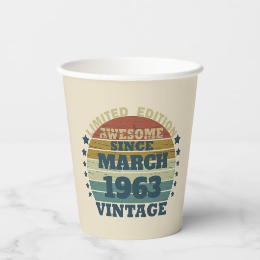 Gepersonaliseerde  verjaardagsgeschenken papieren bekers (Achterkant)