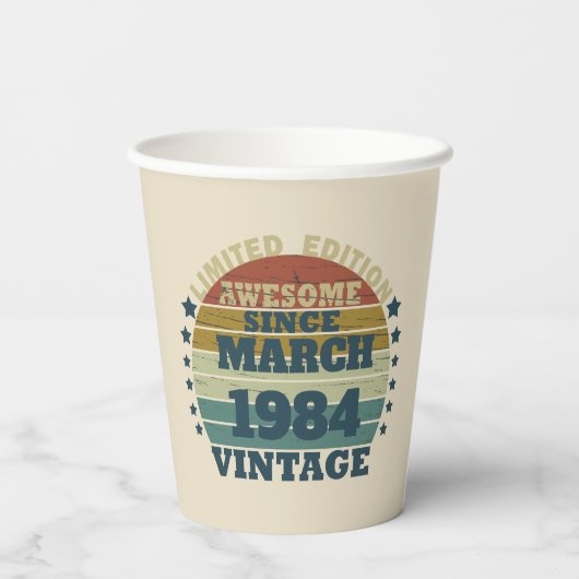 Gepersonaliseerde  verjaardagsgeschenken papieren bekers (Achterkant)