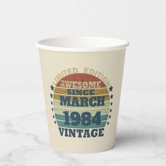 Gepersonaliseerde  verjaardagsgeschenken papieren bekers (Voorkant)