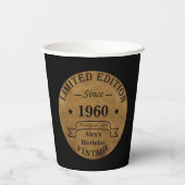 Gepersonaliseerde verjaardagsgeschenken papieren bekers (Achterkant)