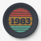 Gepersonaliseerde  verjaardagsgeschenken papieren bordje (Voorkant)