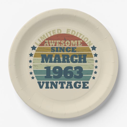 Gepersonaliseerde  verjaardagsgeschenken papieren bordje (Voorkant)