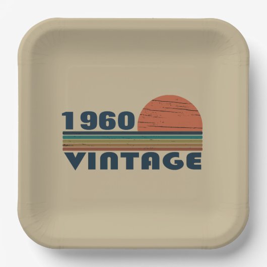 Gepersonaliseerde  verjaardagsgeschenken papieren bordje (Voorkant)