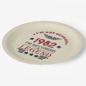 Gepersonaliseerde  verjaardagsgeschenken papieren bordje (Gekanteld)