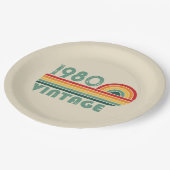 Gepersonaliseerde verjaardagsgeschenken papieren bordje (Gekanteld)