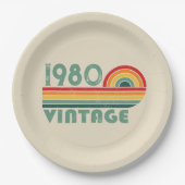 Gepersonaliseerde verjaardagsgeschenken papieren bordje (Voorkant)