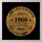 Gepersonaliseerde  verjaardagsgeschenken poster (Voorkant)