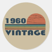 Gepersonaliseerde  verjaardagsgeschenken ronde sticker (Voorkant)