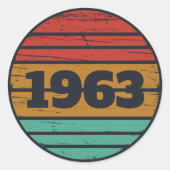 Gepersonaliseerde  verjaardagsgeschenken ronde sticker (Voorkant)