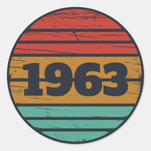 Gepersonaliseerde verjaardagsgeschenken ronde sticker (Voorkant)