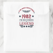 Gepersonaliseerde  verjaardagsgeschenken ronde sticker (Tas)