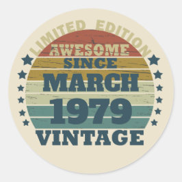 Gepersonaliseerde  verjaardagsgeschenken ronde sticker