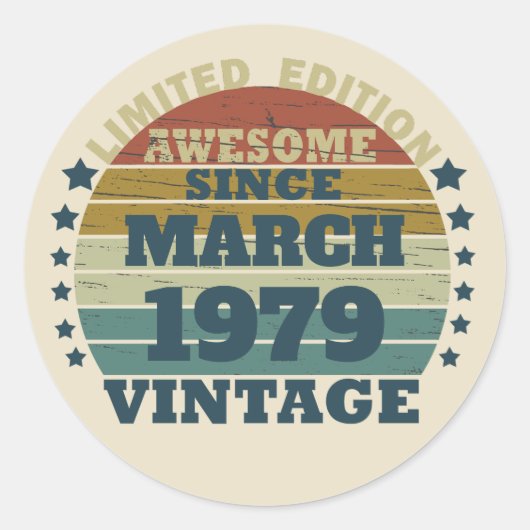 Gepersonaliseerde  verjaardagsgeschenken ronde sticker (Voorkant)