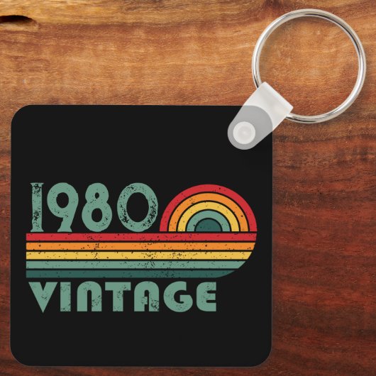 Gepersonaliseerde  verjaardagsgeschenken sleutelhanger (Achterkant)