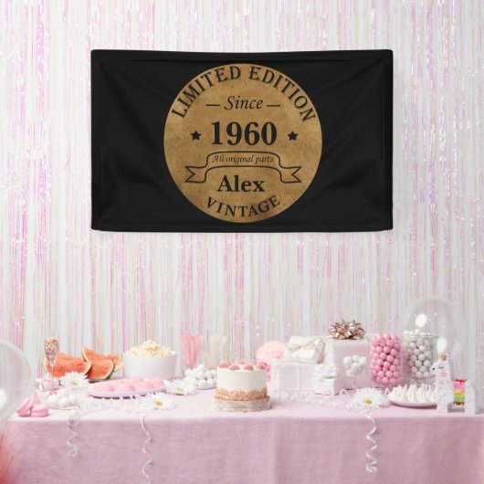 Gepersonaliseerde  verjaardagsgeschenken spandoek (Feest)