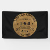 Gepersonaliseerde  verjaardagsgeschenken spandoek (Horizontaal)